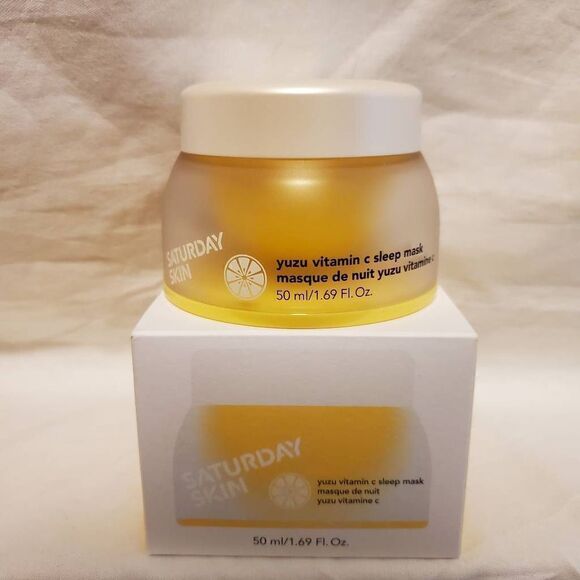 NIB Saturday Skin Yuzu Vitamin C Sleep Mask - Picture 8 of 8